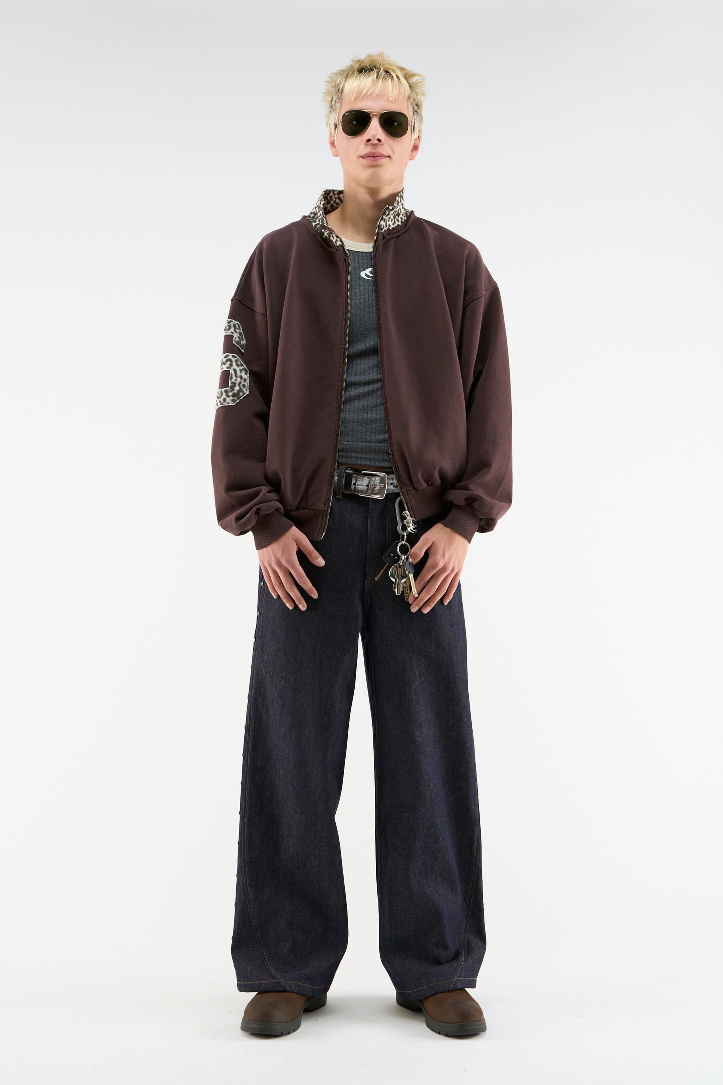 Tokiet Leopard Zipper