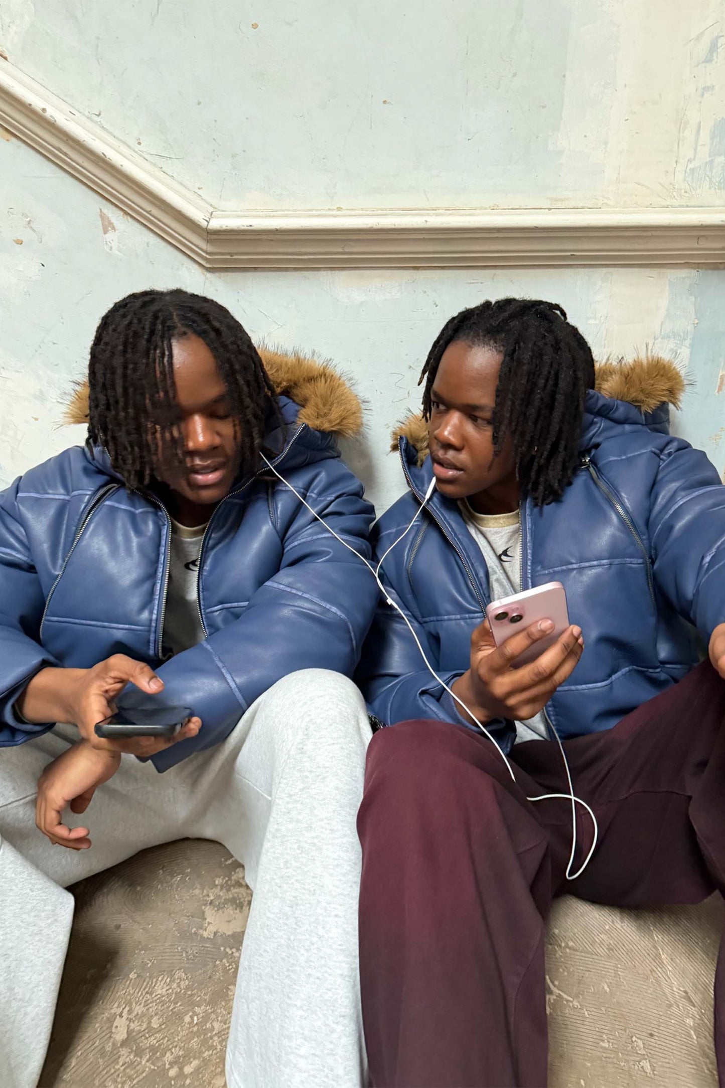 Raw Royal Blue Puffer Jacket