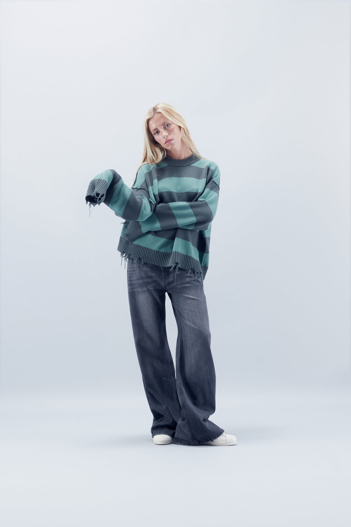 Flared Dark Grey Jeans