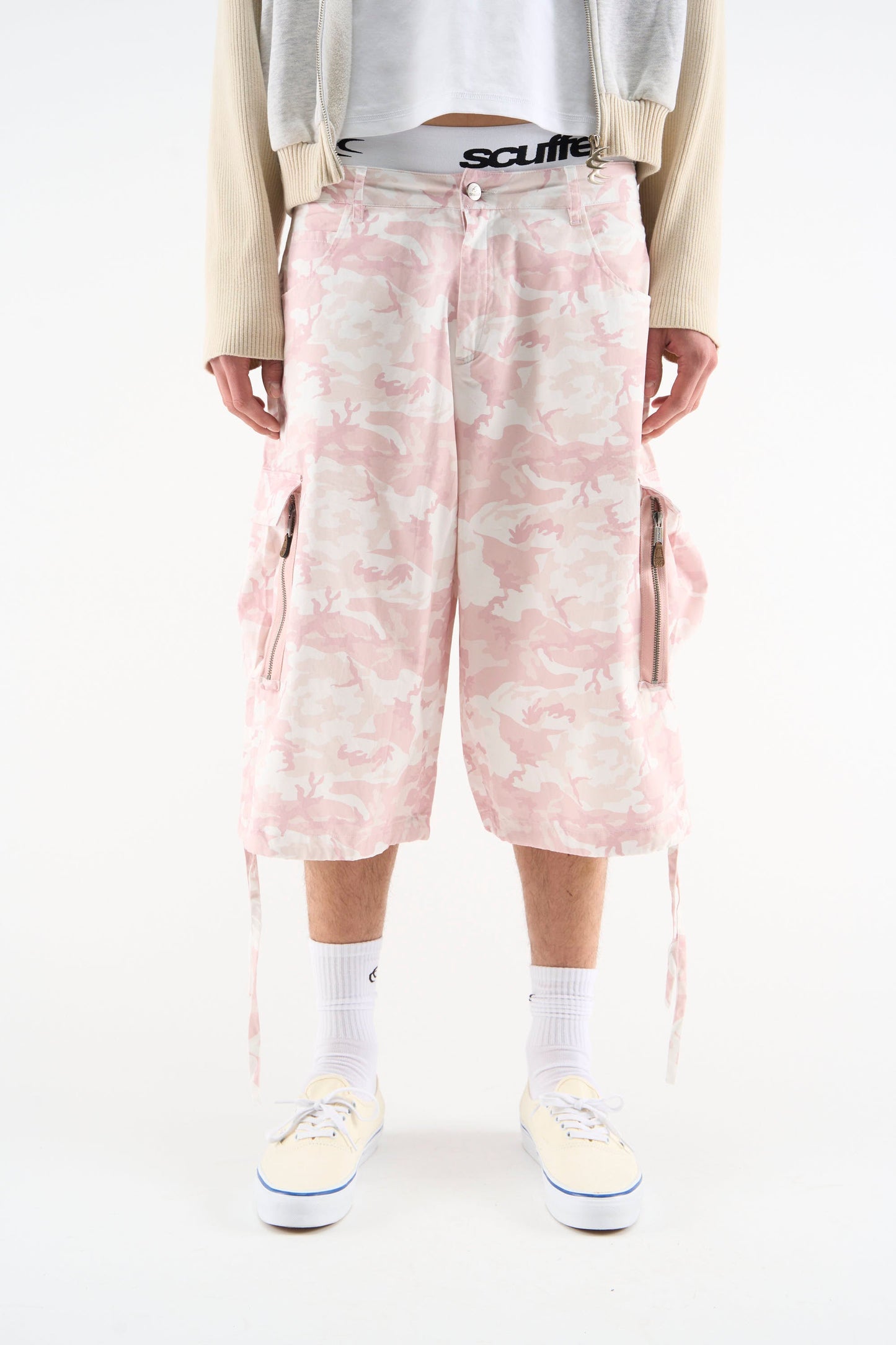 Funk Pink Camo Jorts