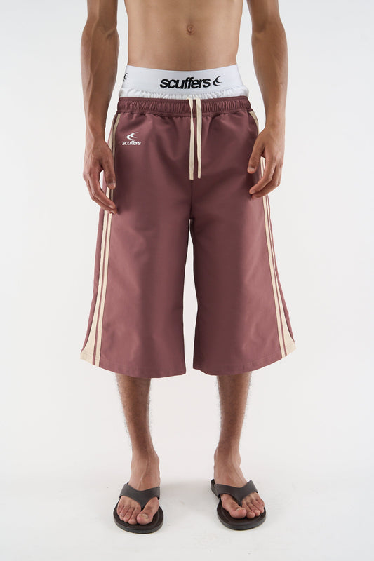 Tech Burgundy Jorts