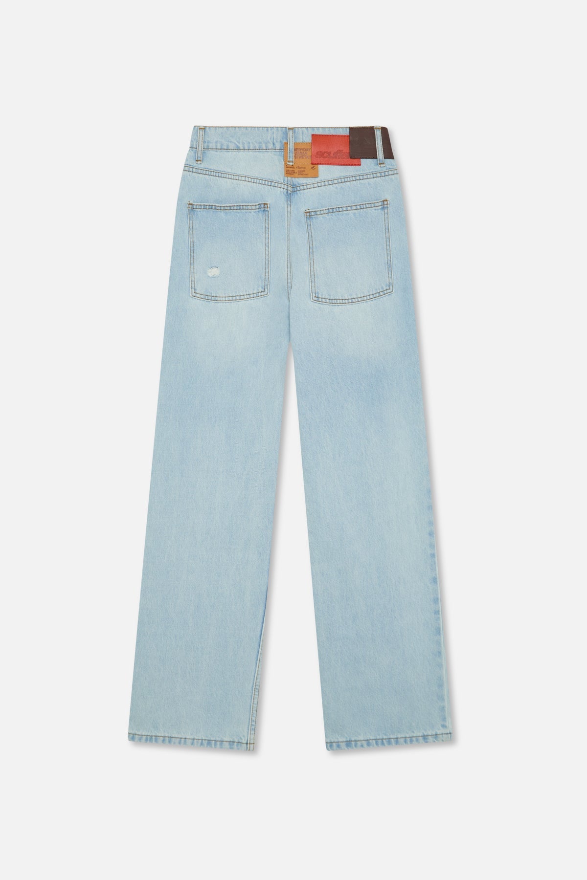 Classic Light Blue Straight Pants