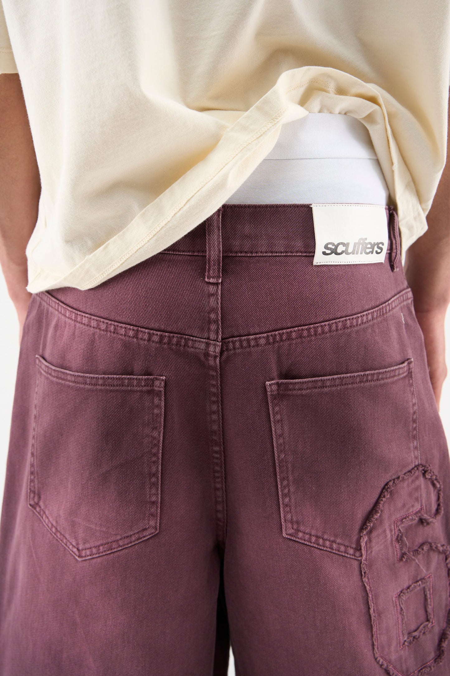 OPS Burgundy Jorts