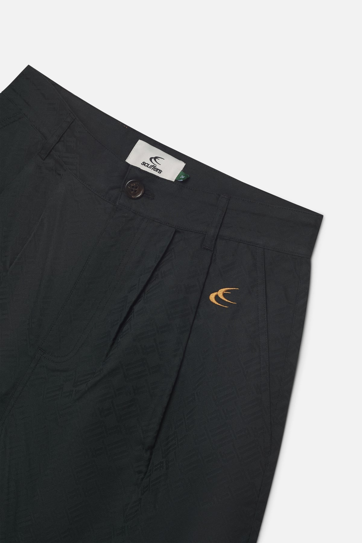 Monogram Shell Black Pants