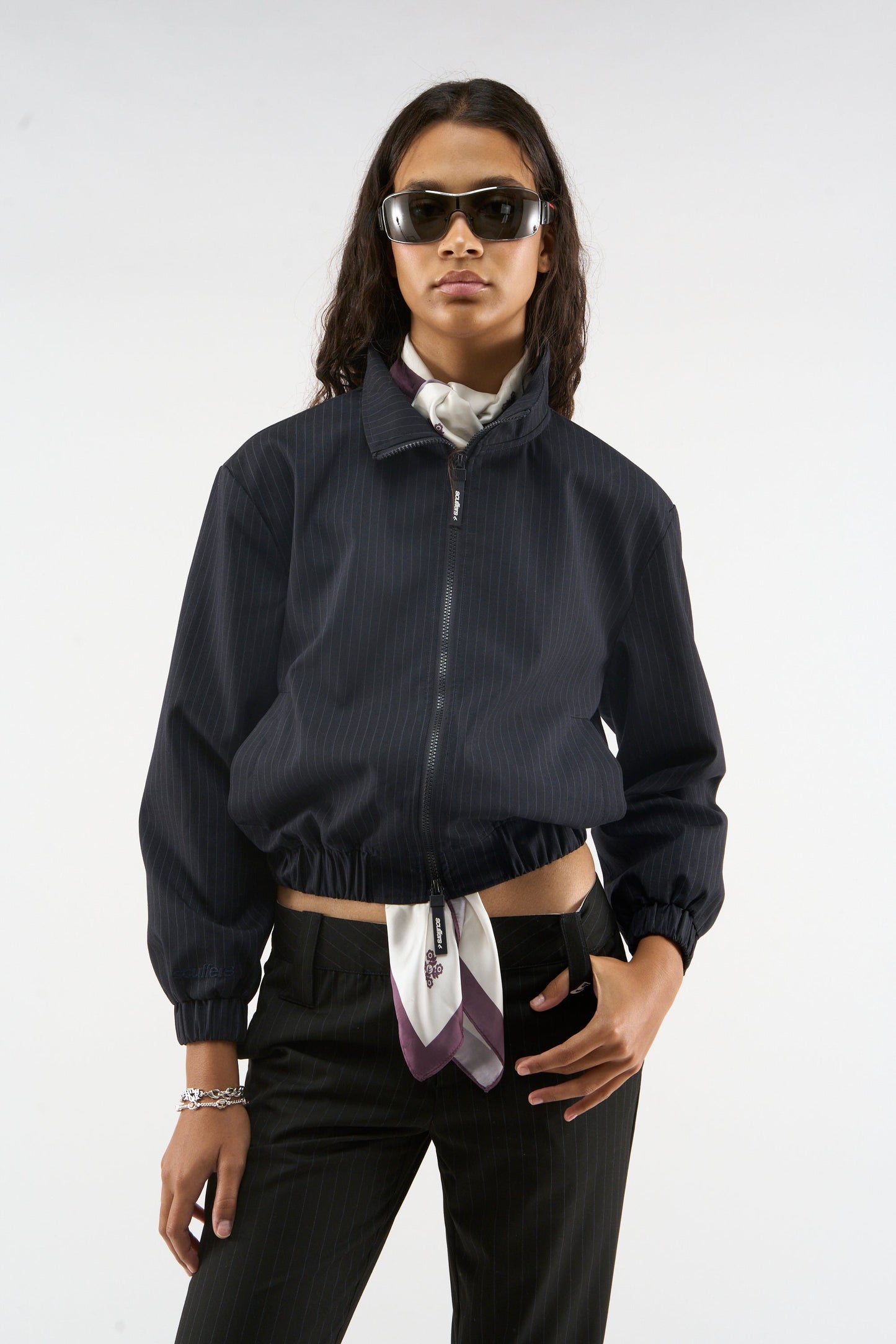 Nautica Navy Pinstripe Jacket