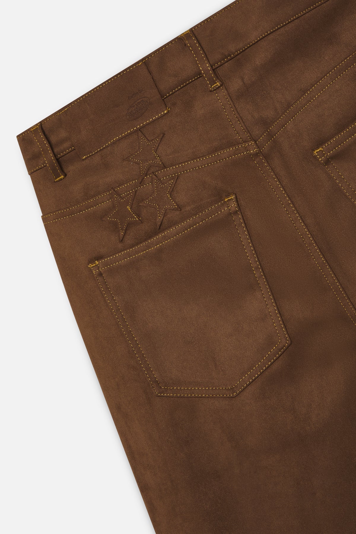 Suede Dark Brown Jumbo Pants