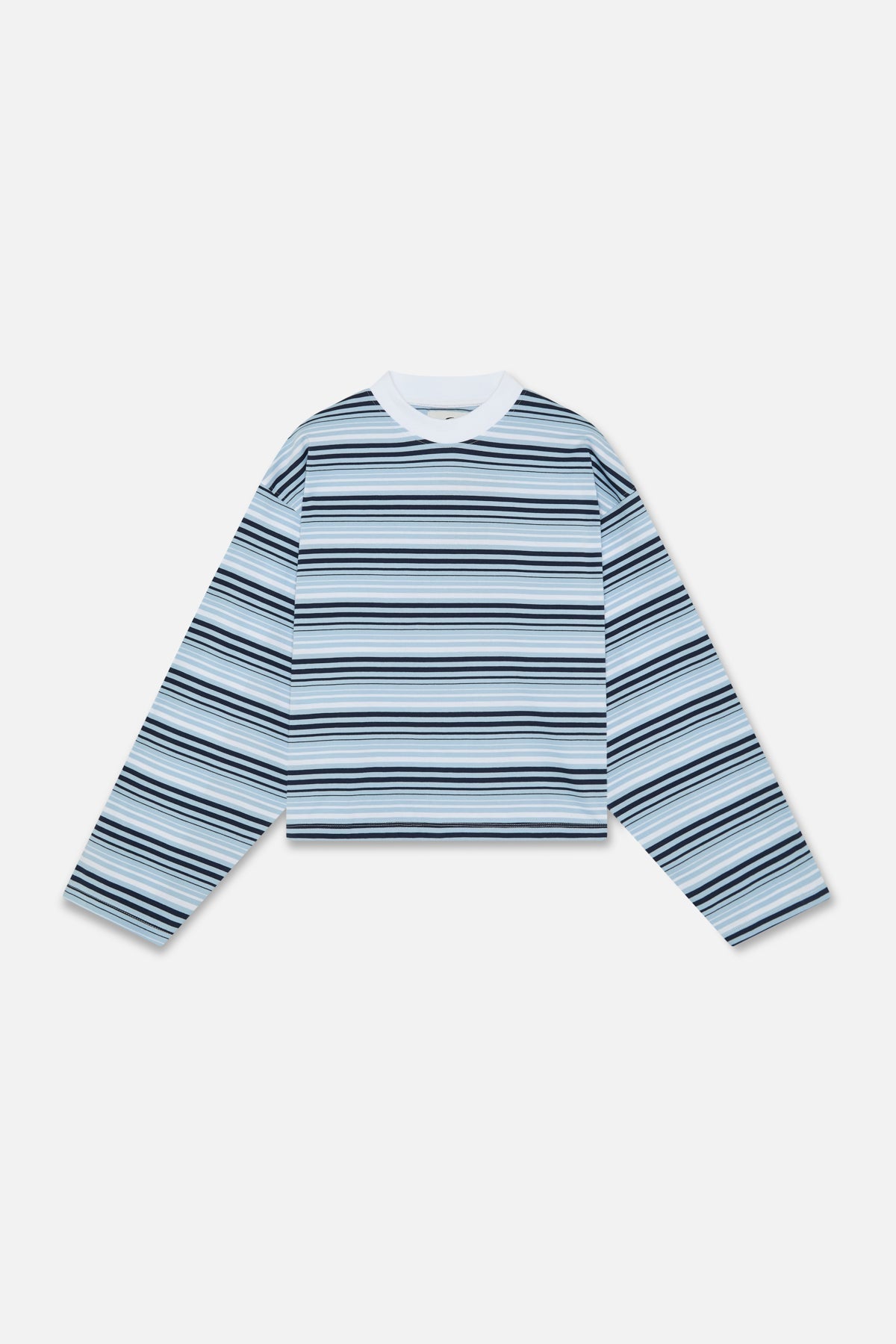 Sport Tech Navy Striped Longsleeve
