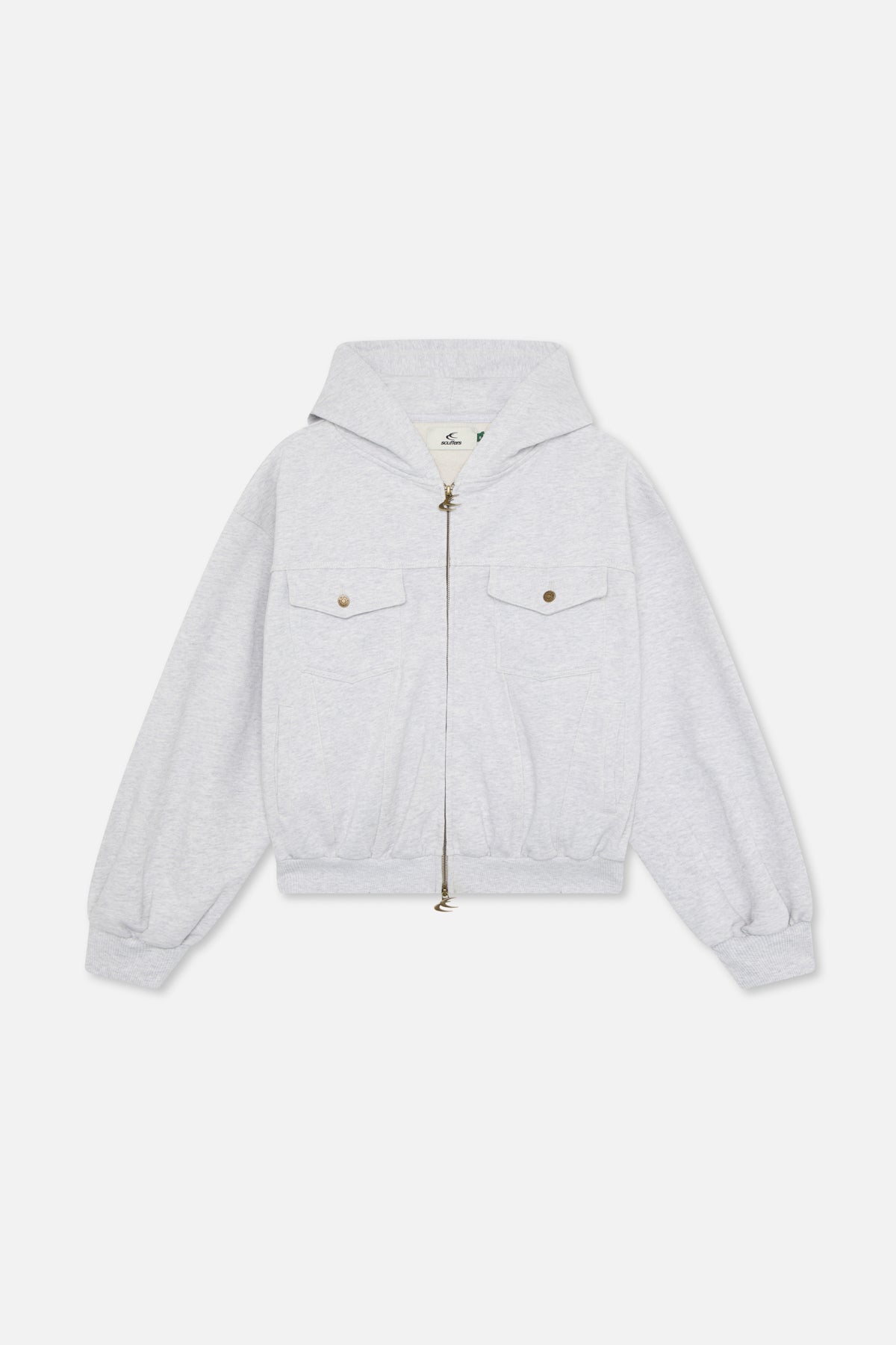 Mourice Light Grey Zipper