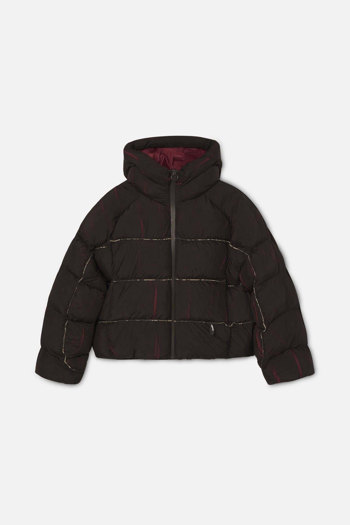 Marble Brown Puffer Jacket