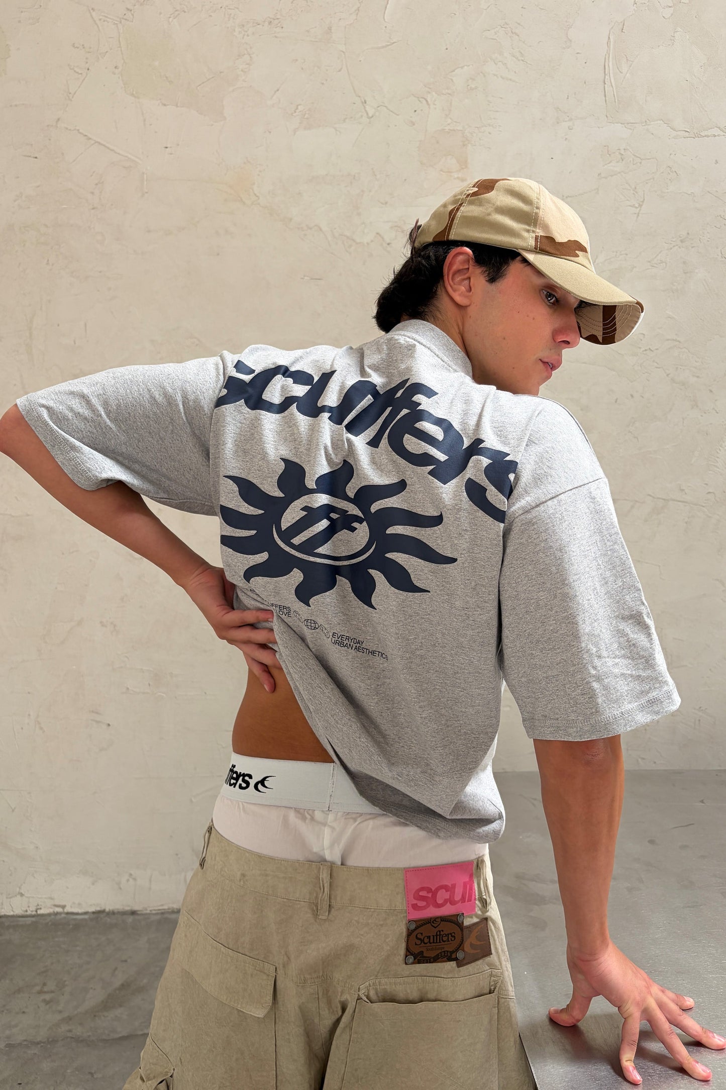 Costa Grey Melange T-Shirt