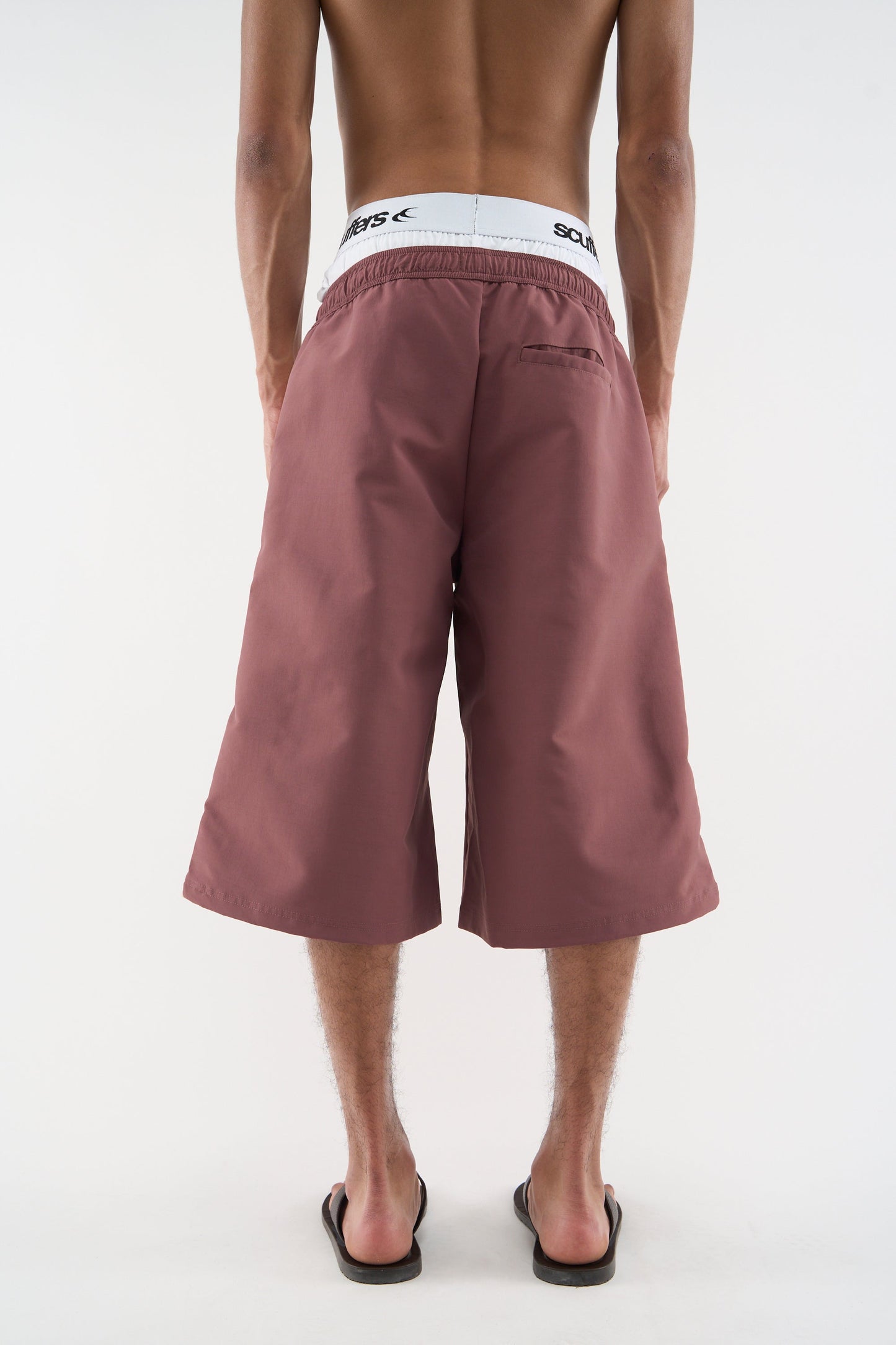 Tech Burgundy Jorts