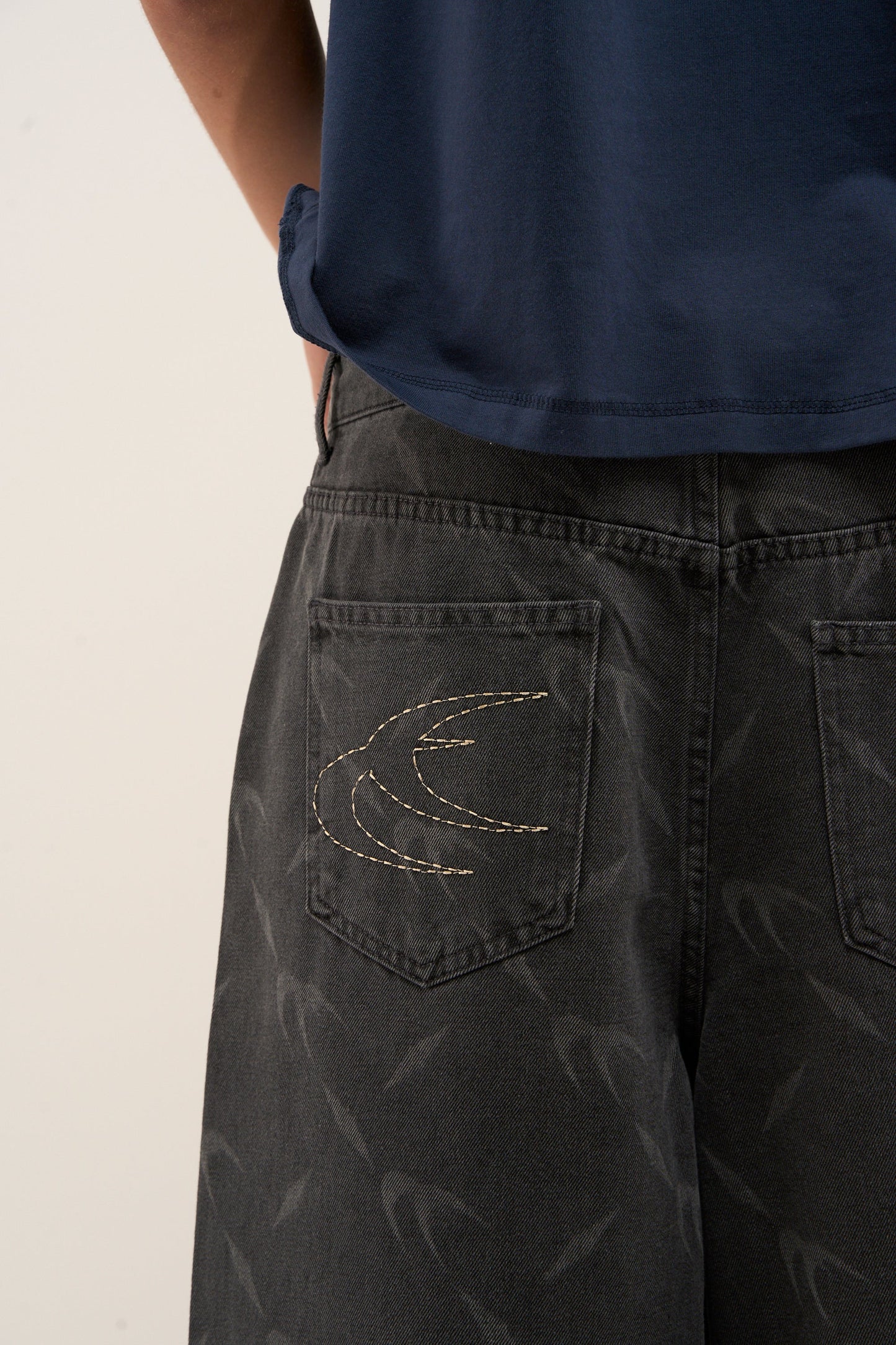 Silver Dark Jorts
