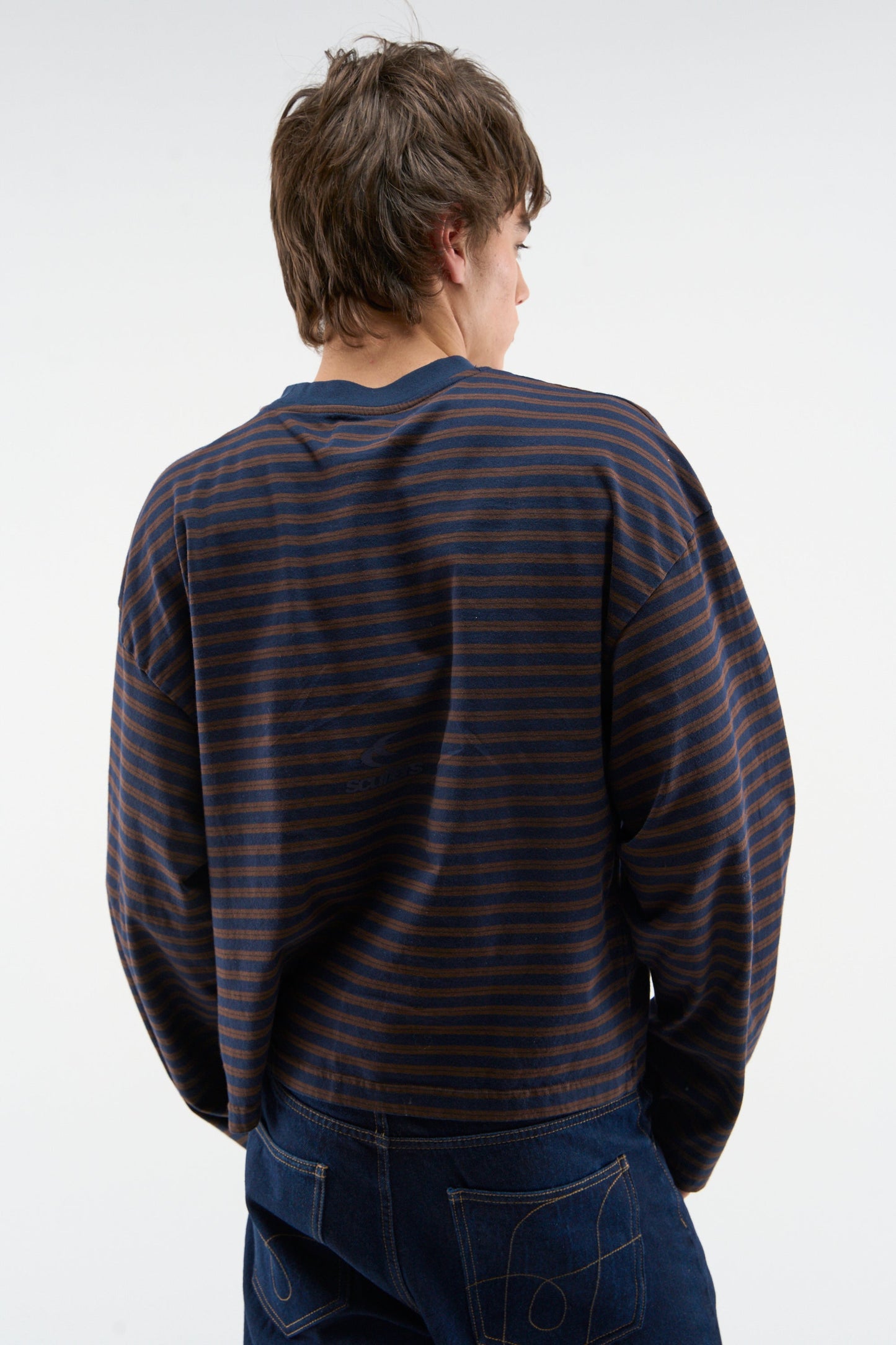 Raw Striped Brown Longsleeve