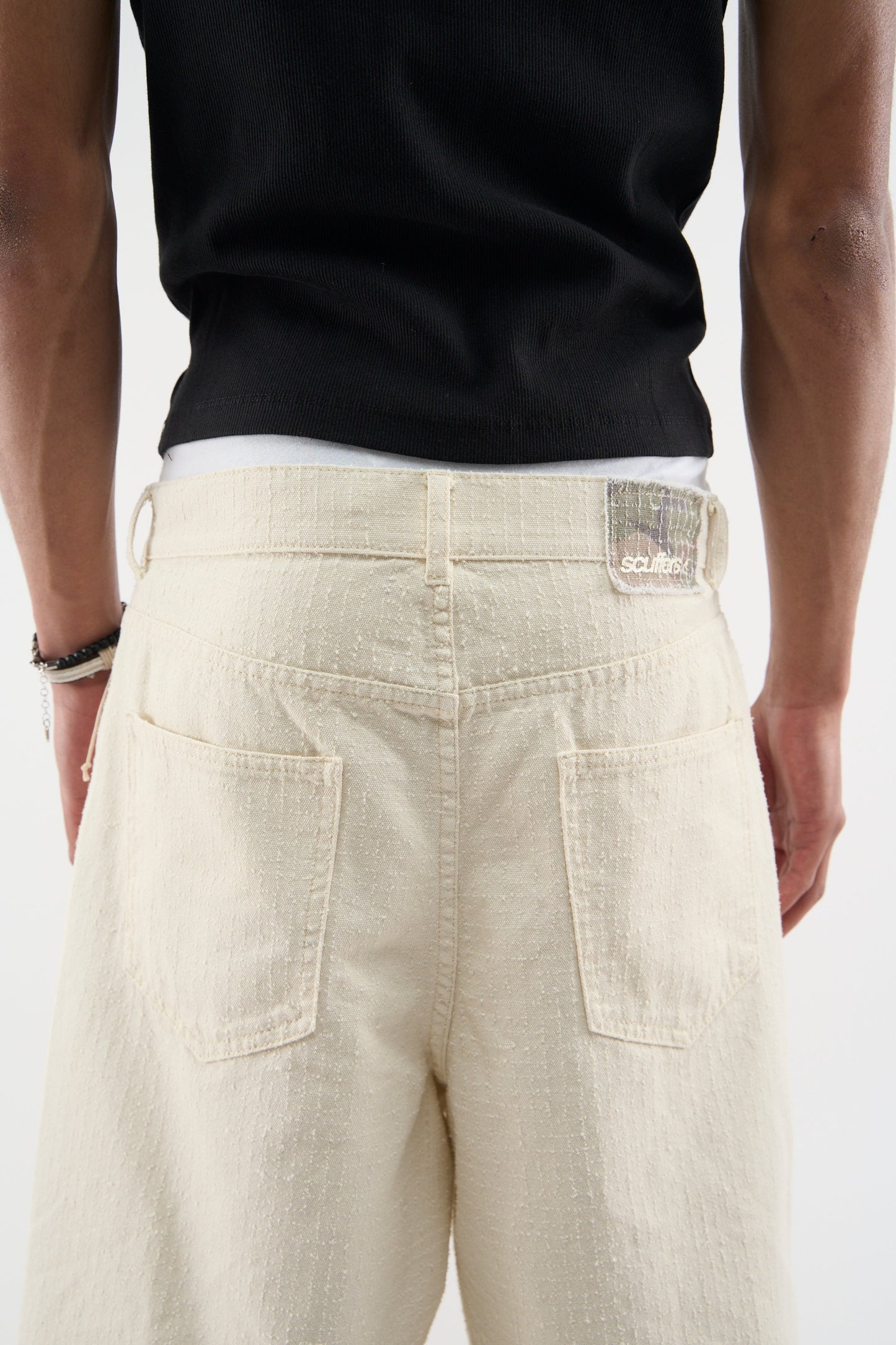 Ribstop Ecru Jorts
