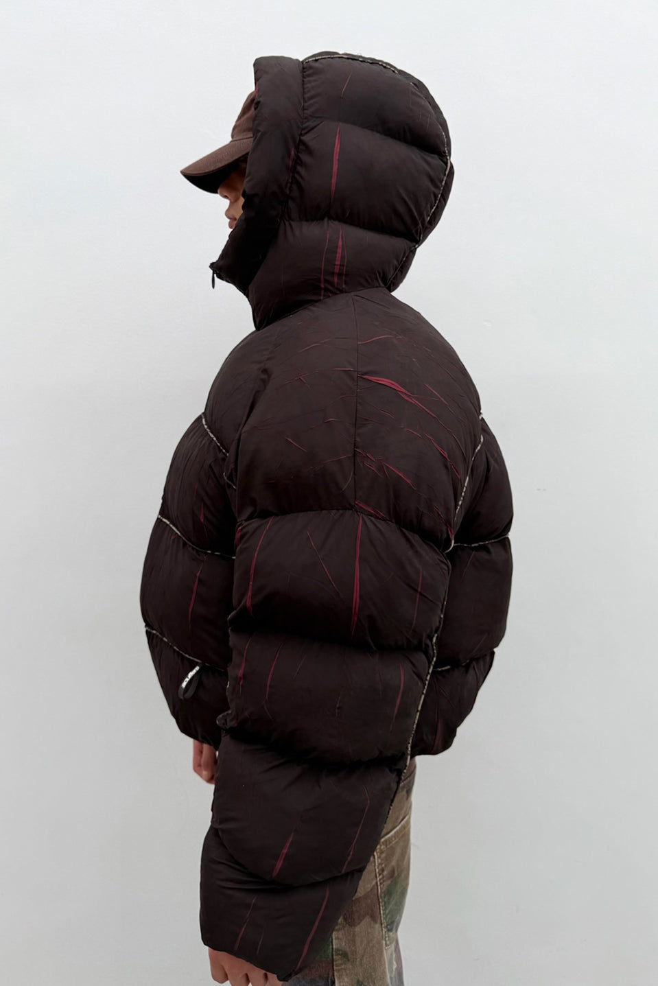 Marble Brown Puffer Jacket