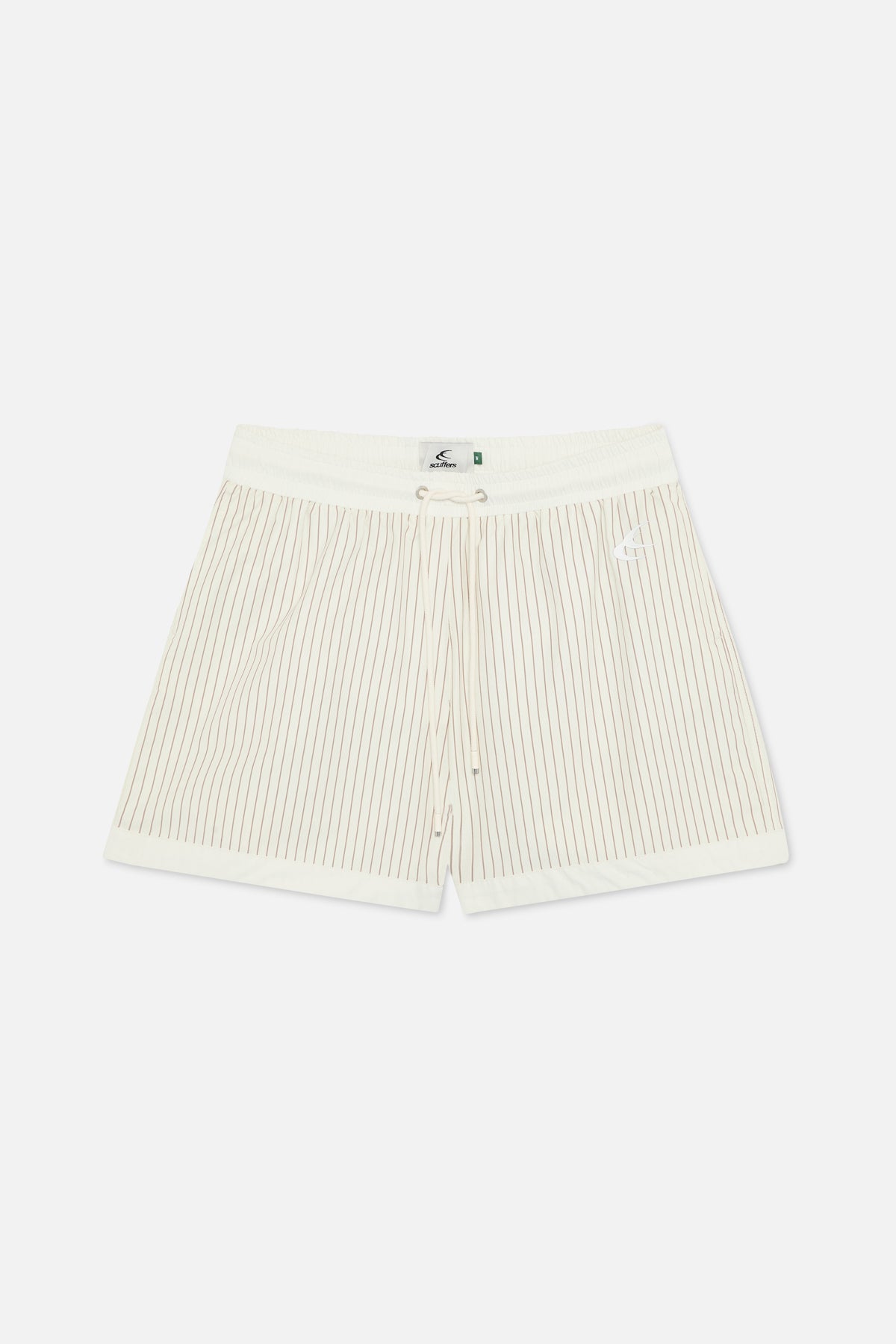 Pinstripe White Swimpants
