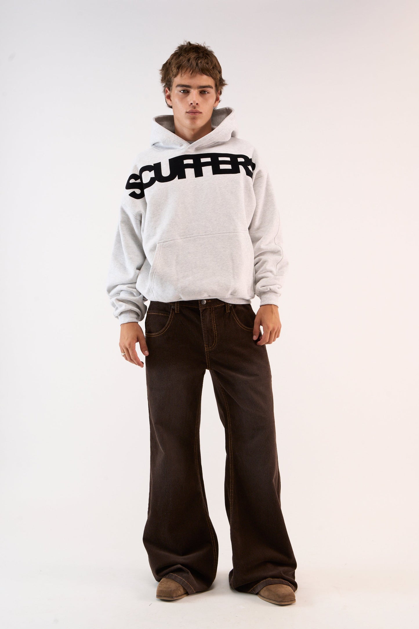 Flock Light Grey Hoodie