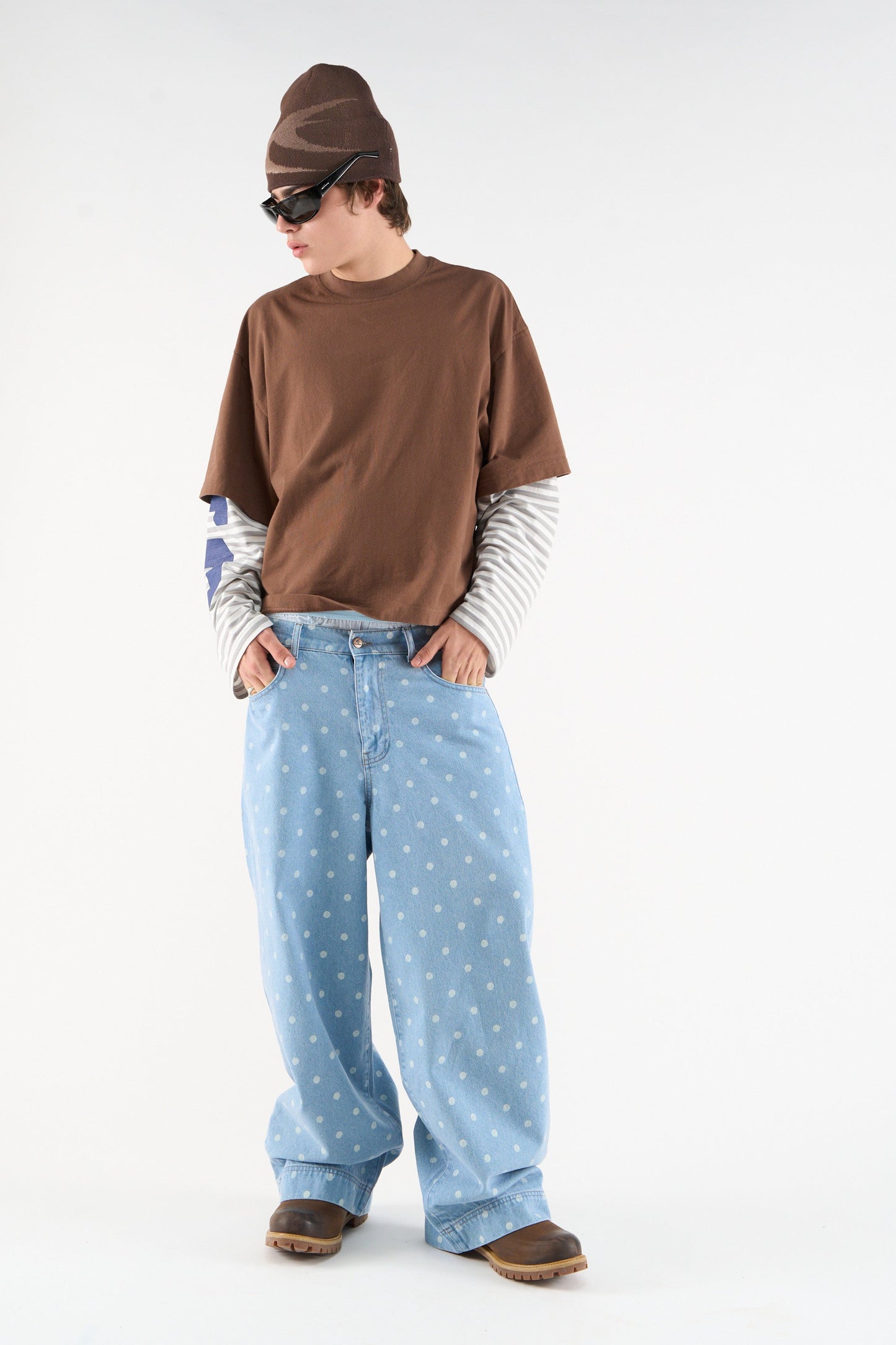 Dots Light Blue Pants
