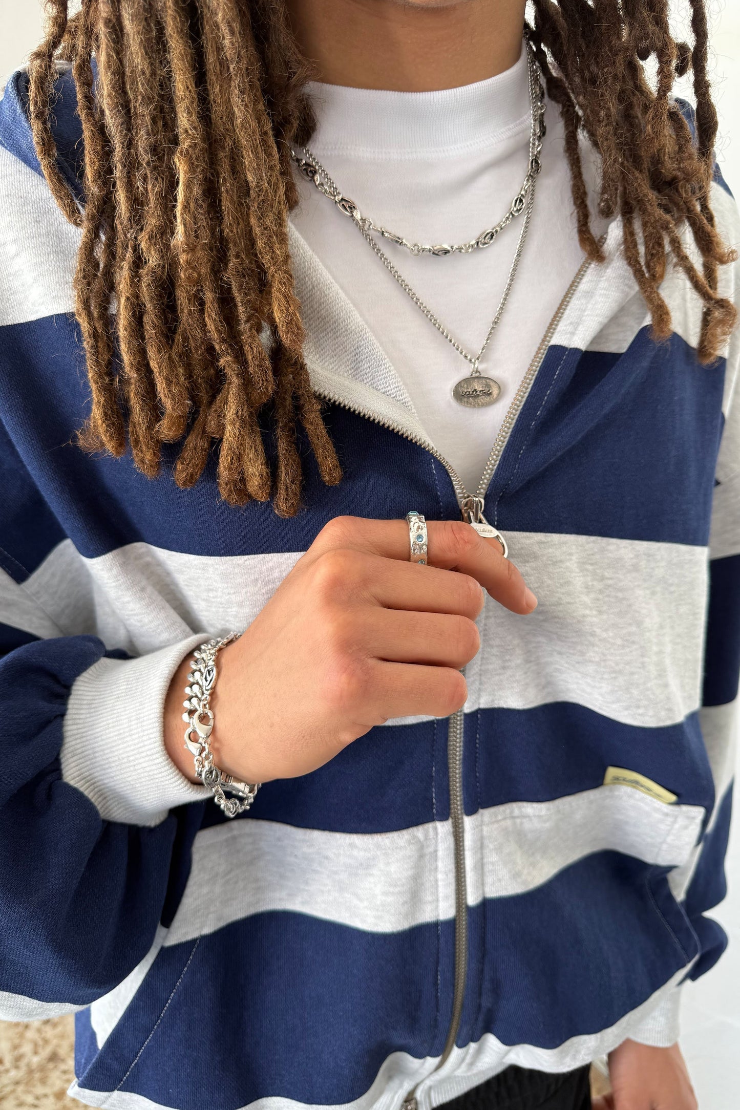Club Navy Zipper