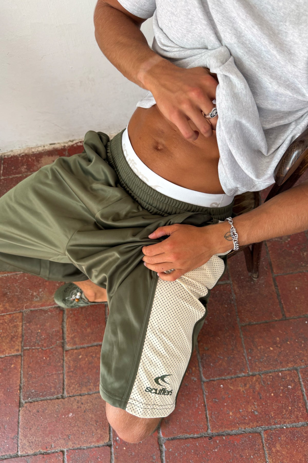 Eggplant Green Shorts