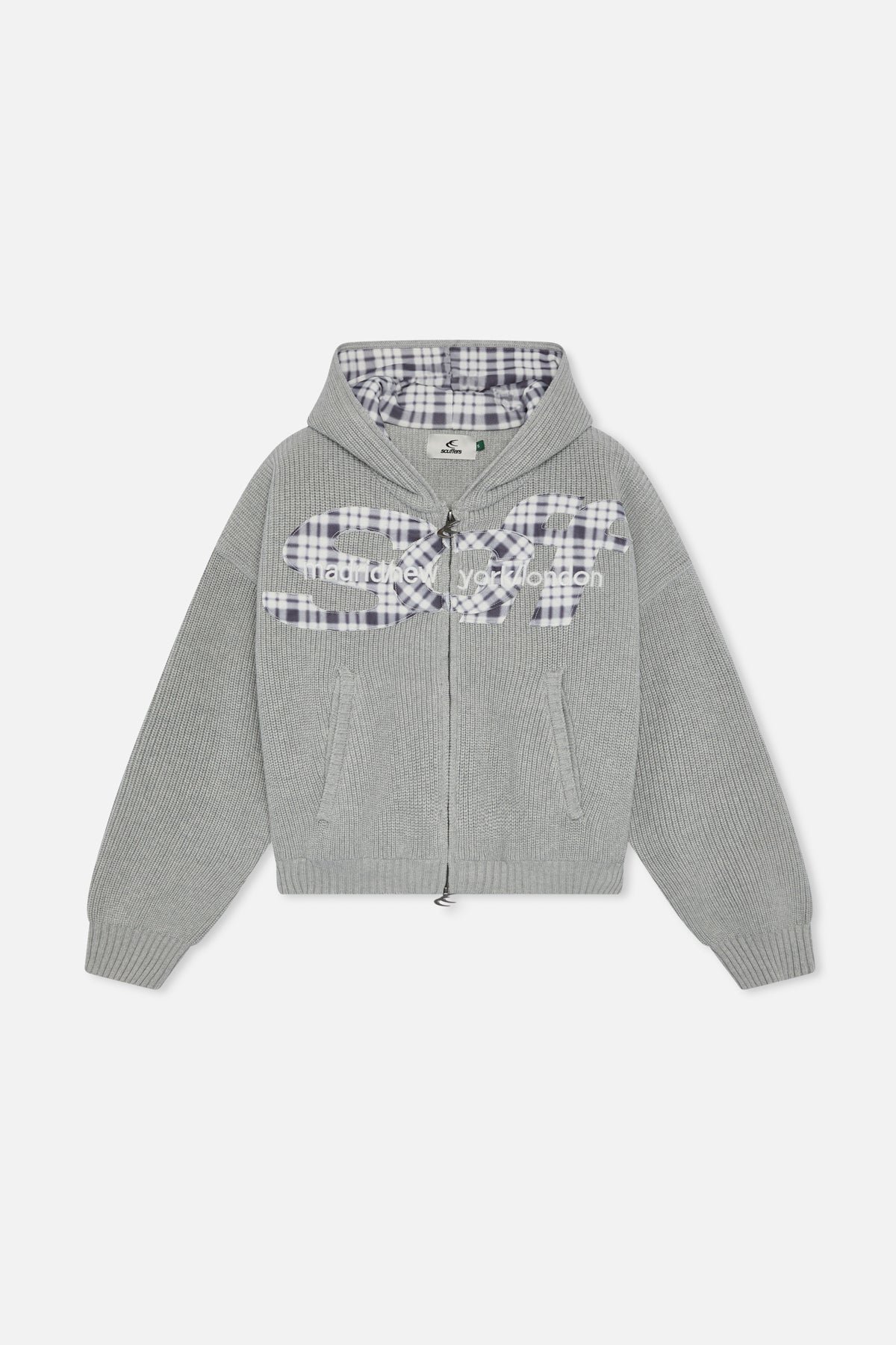 Brooks Grey Zipper Knit