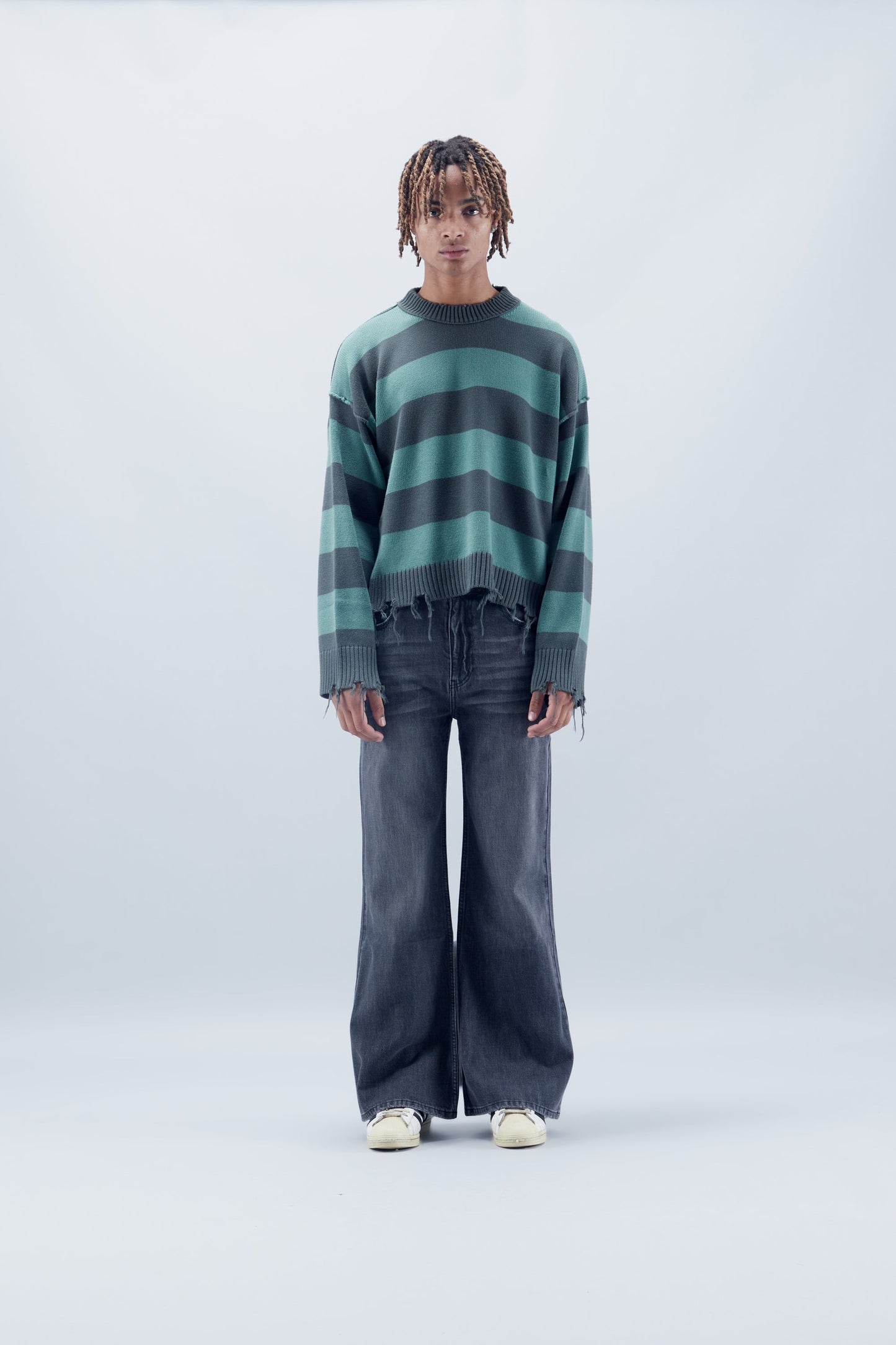 Flared Dark Grey Jeans