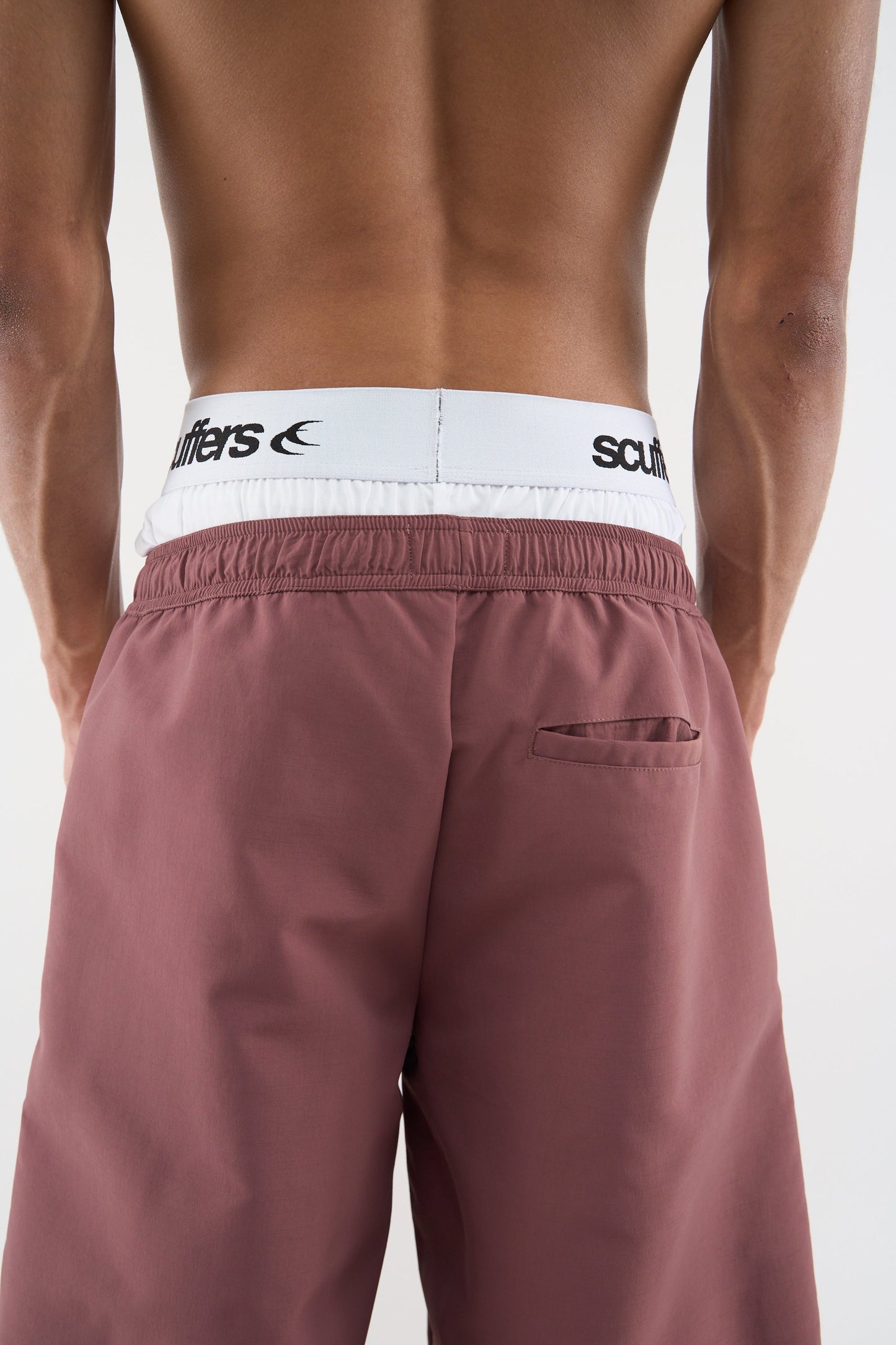 Tech Burgundy Jorts