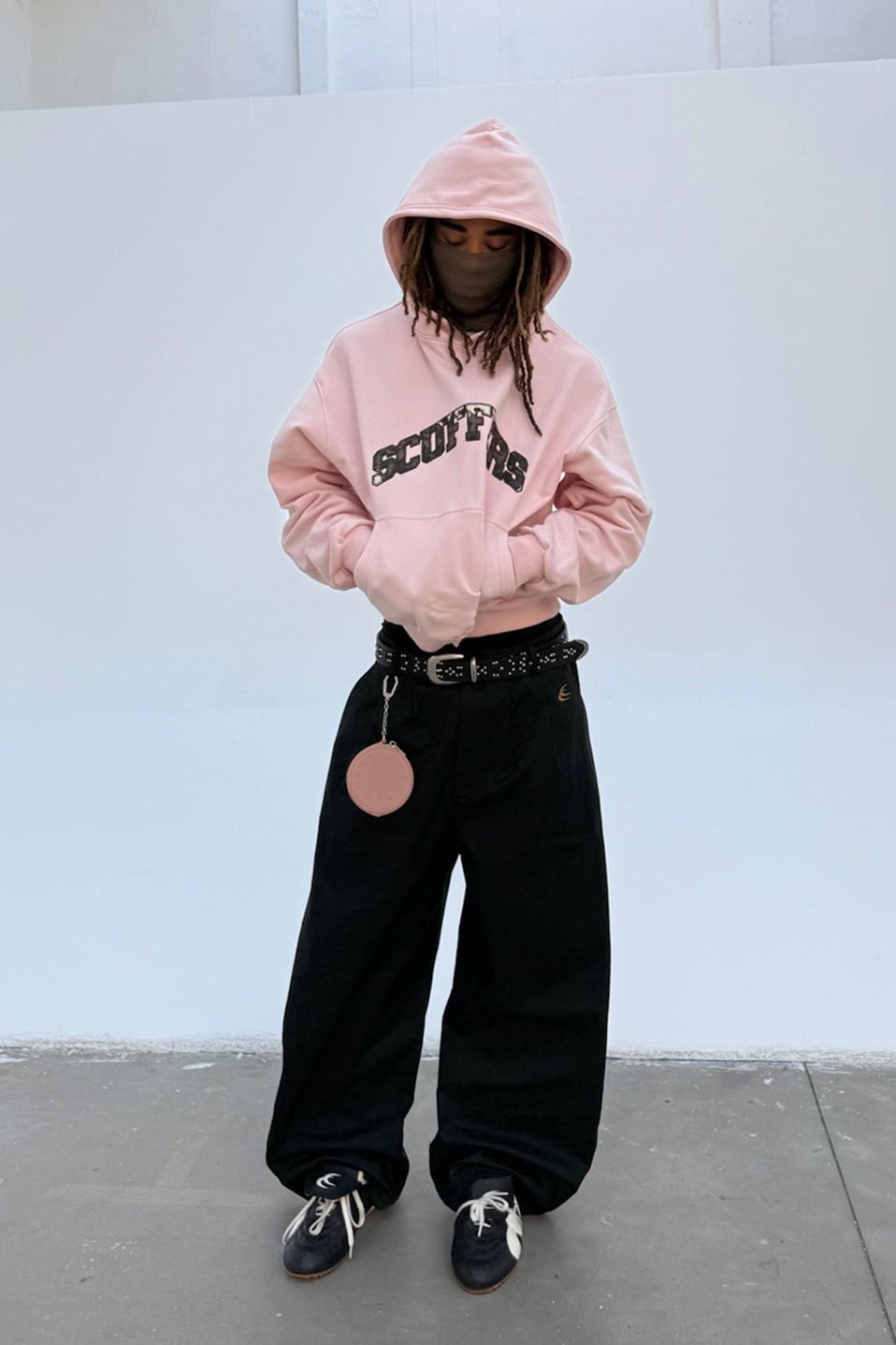 Monogram Shell Black Pants