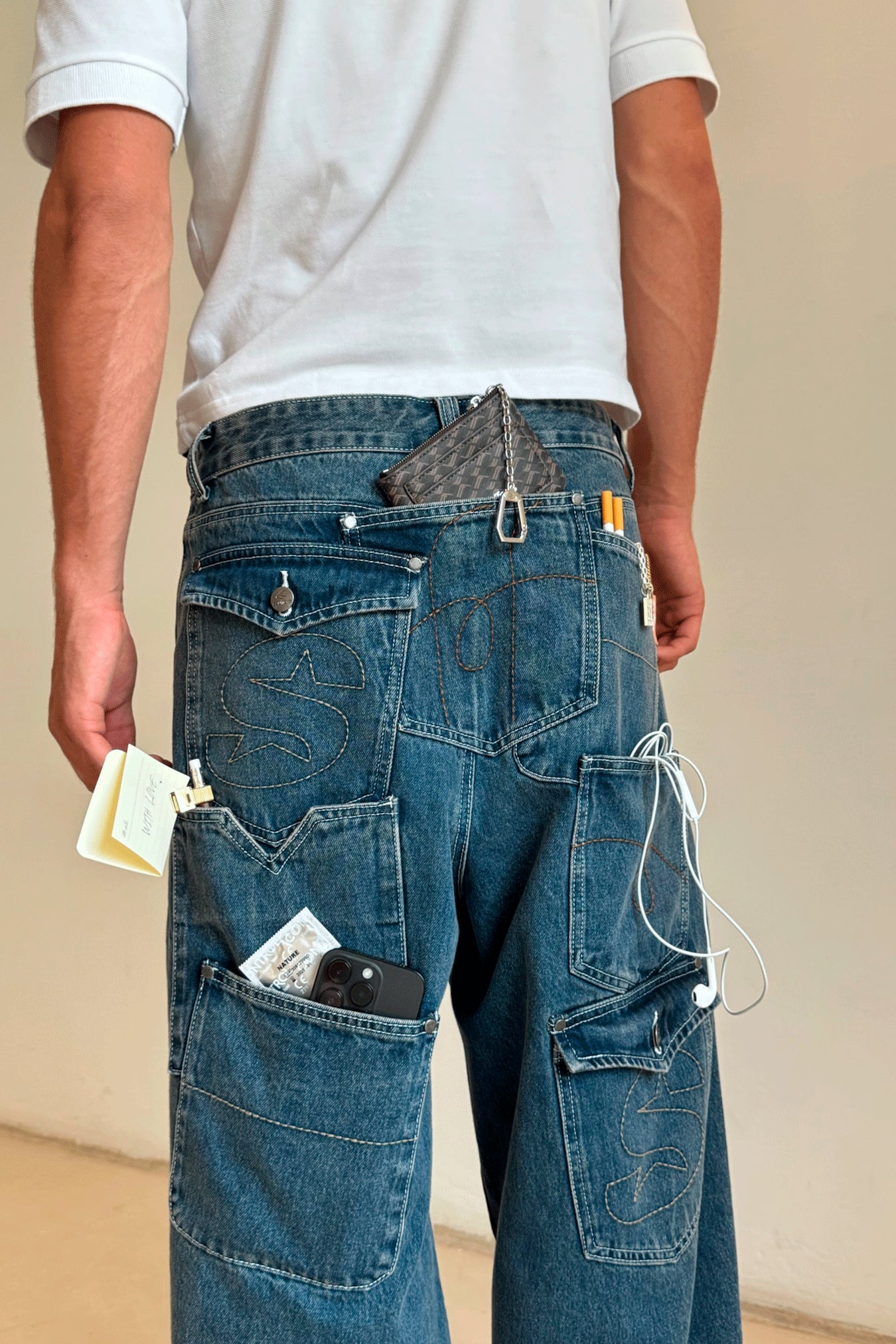 7Pocket Blue Pants