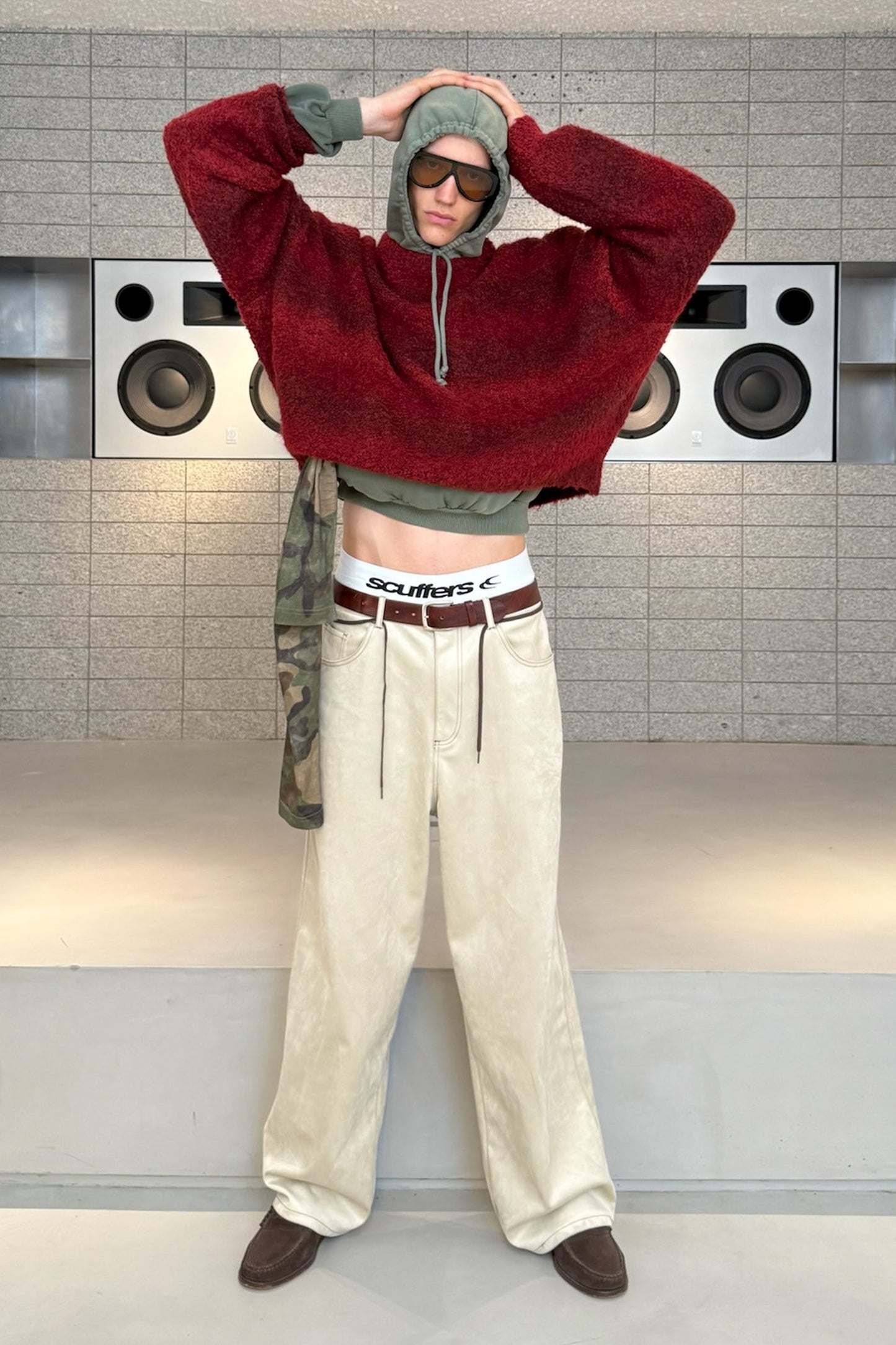 Suede Grey Jumbo Pants
